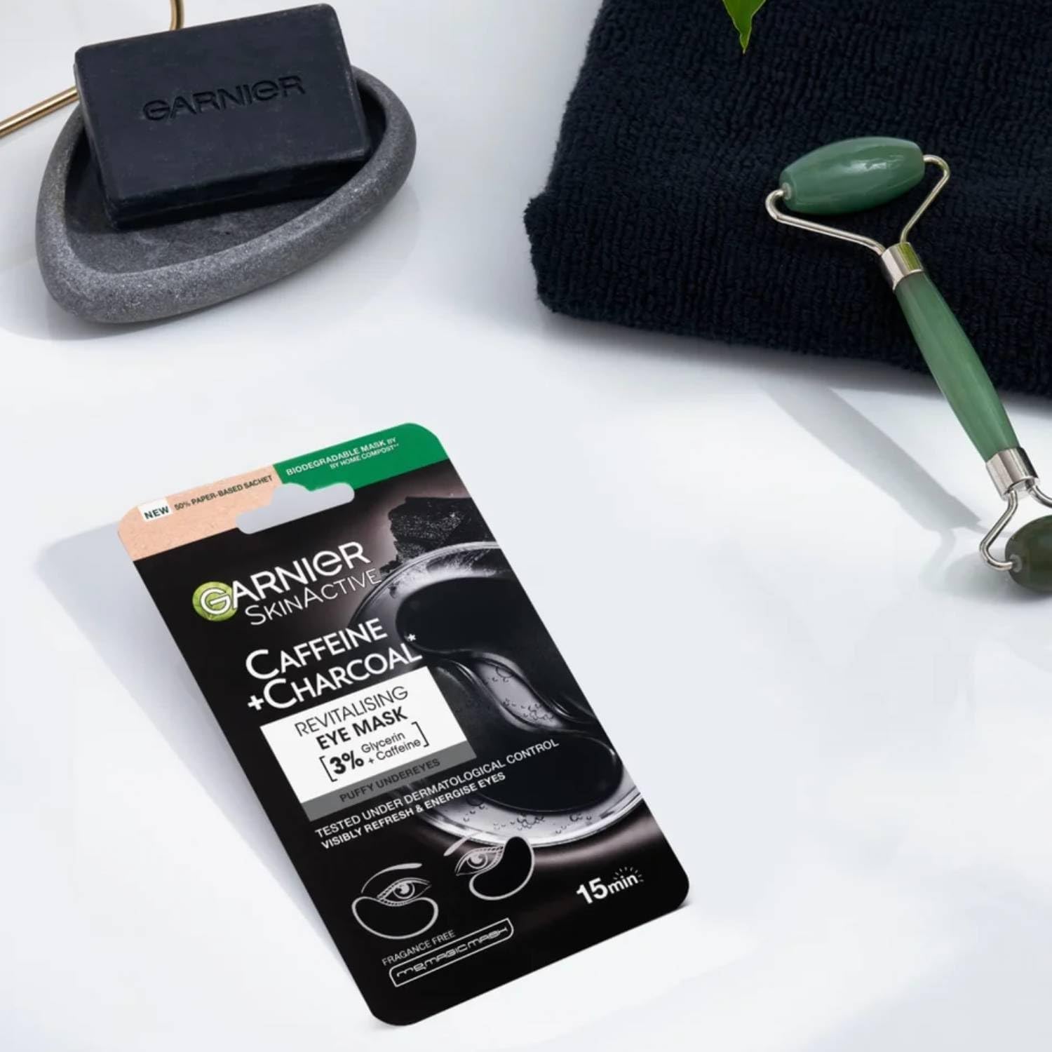 Garnier Skin Active Caffeine Charcoal Revitalising Eye Mask 5g