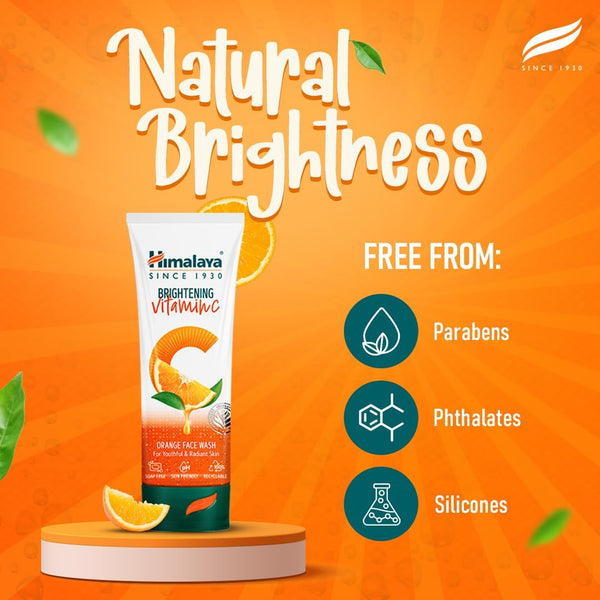 Himalaya Brightening Vitamin C Orange Face Wash 100ml