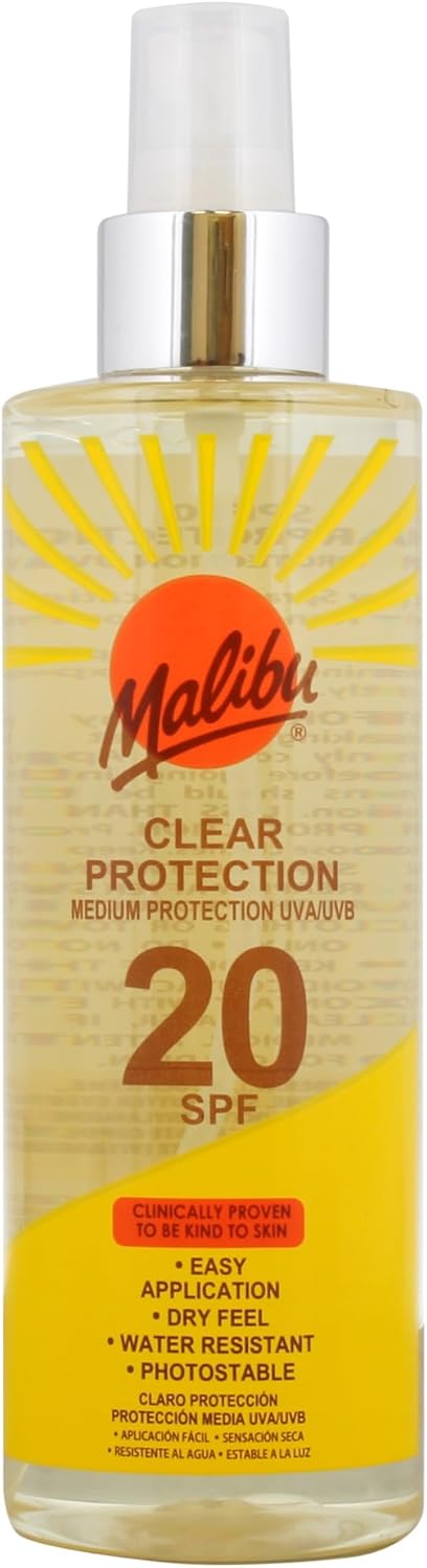 Malibu Clear Protection Spray SPF20 250ml