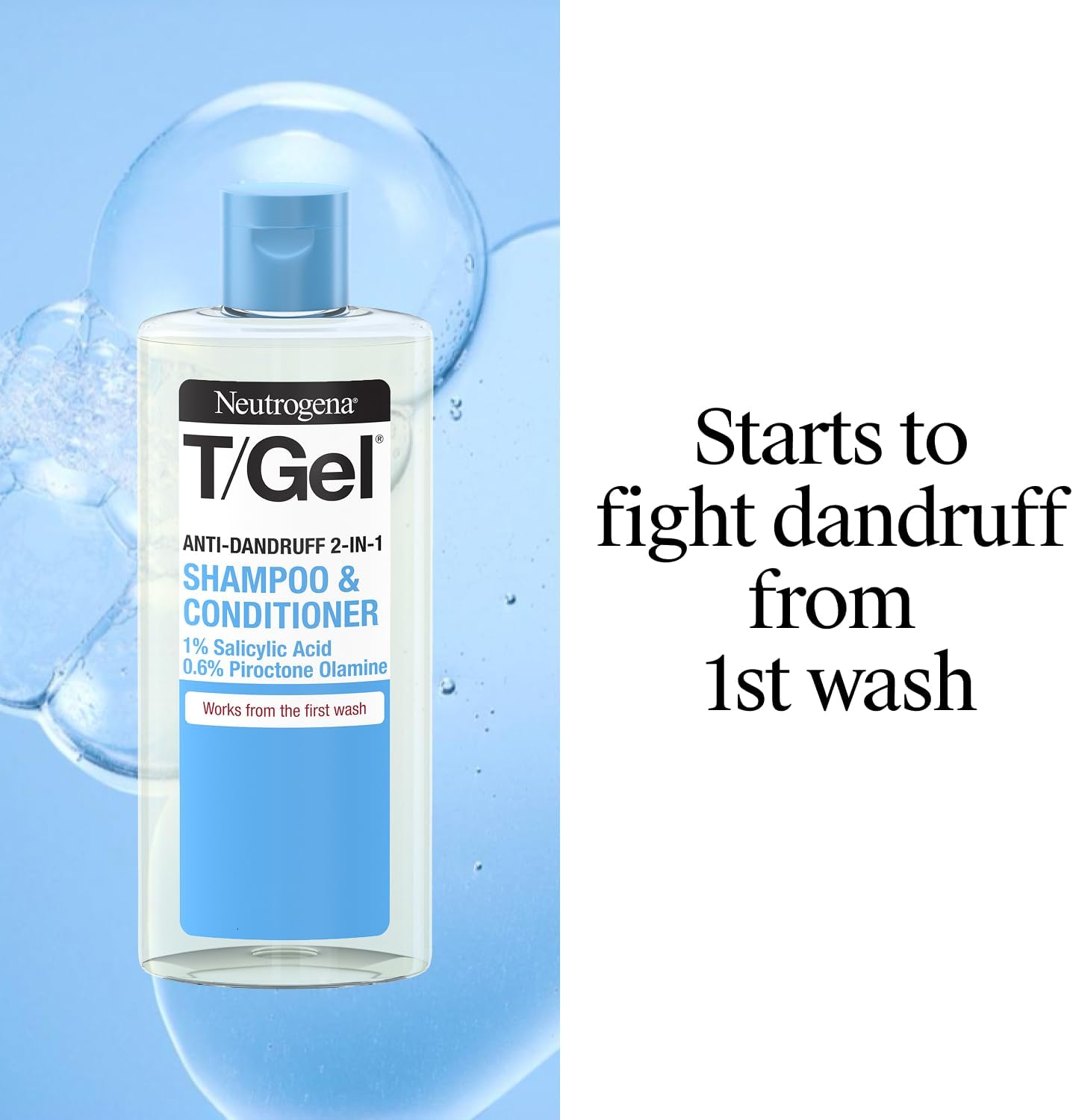 Neutrogena T Gel Melon Jasmine Anti Dandruff Shampoo Conditioner 250ml