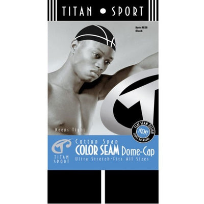 Titan Donna Color Seam Dome Cap 638 Black