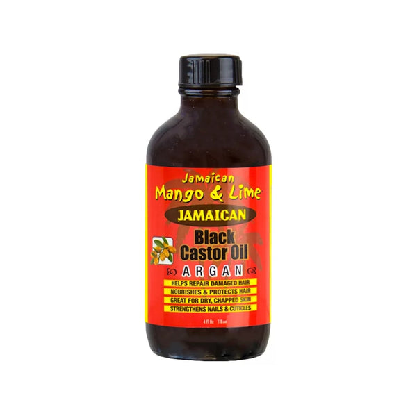 Jamaican Mango And Lime Black Castor Oil Argan 118ml / 237ml - Afro Hair Boutique
