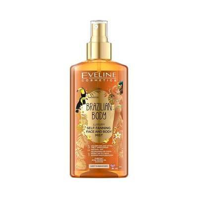 Eveline Brazilian Body Luxury Self Tanning Face And Body Mist 150ml