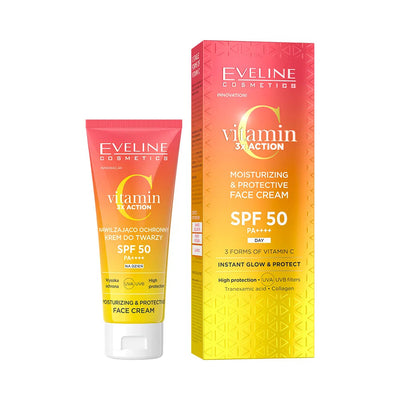 Eveline Vitamin C 3X Action Moisturizing Protective Face Cream 30ml