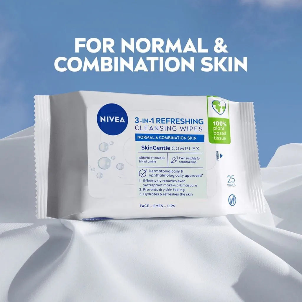 Nivea 3 In1 Refreshing Cleansing Wipes