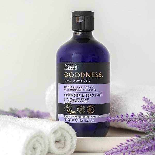 Baylis And Harding Baylis Goodness Lavender & Bergamot Natural Bath Soak 500ml - Afro Hair Boutique