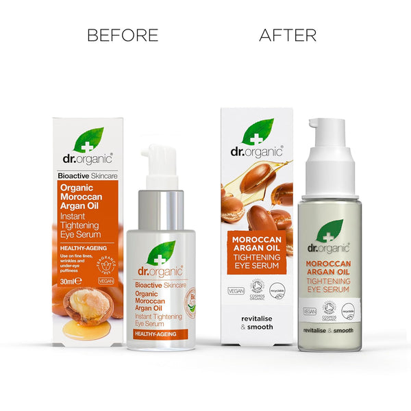 Dr Organic Bioactive Skincare Organic Moroccan Argan Oil Tightening Eye Serum 30ml - Afro Hair Boutique
