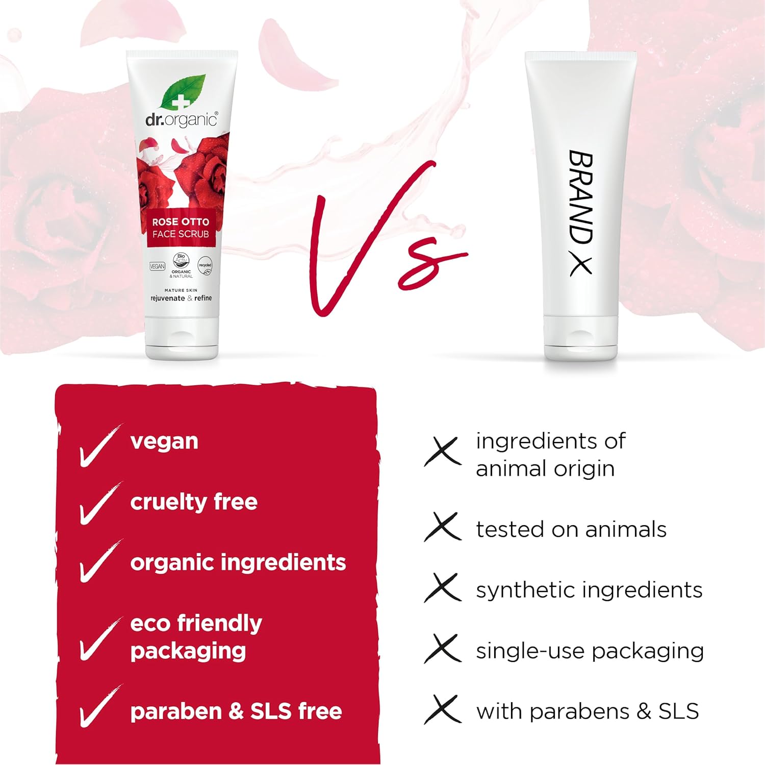 Dr Organic Bioactive Skincare Organic Rose Otto Face Scrub 125ml