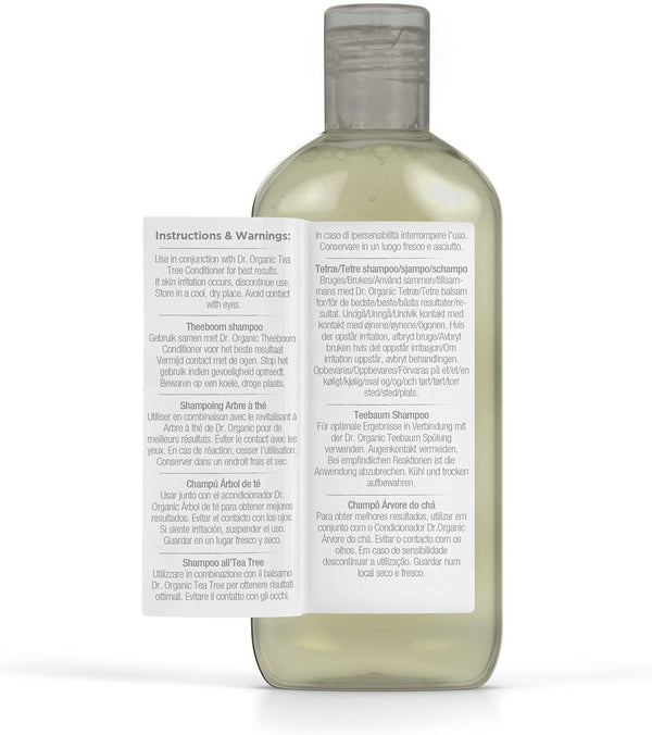 Dr Organic Bioactive Haircare Organic Tea Tree Shampoo 265ml - Afro Hair Boutique