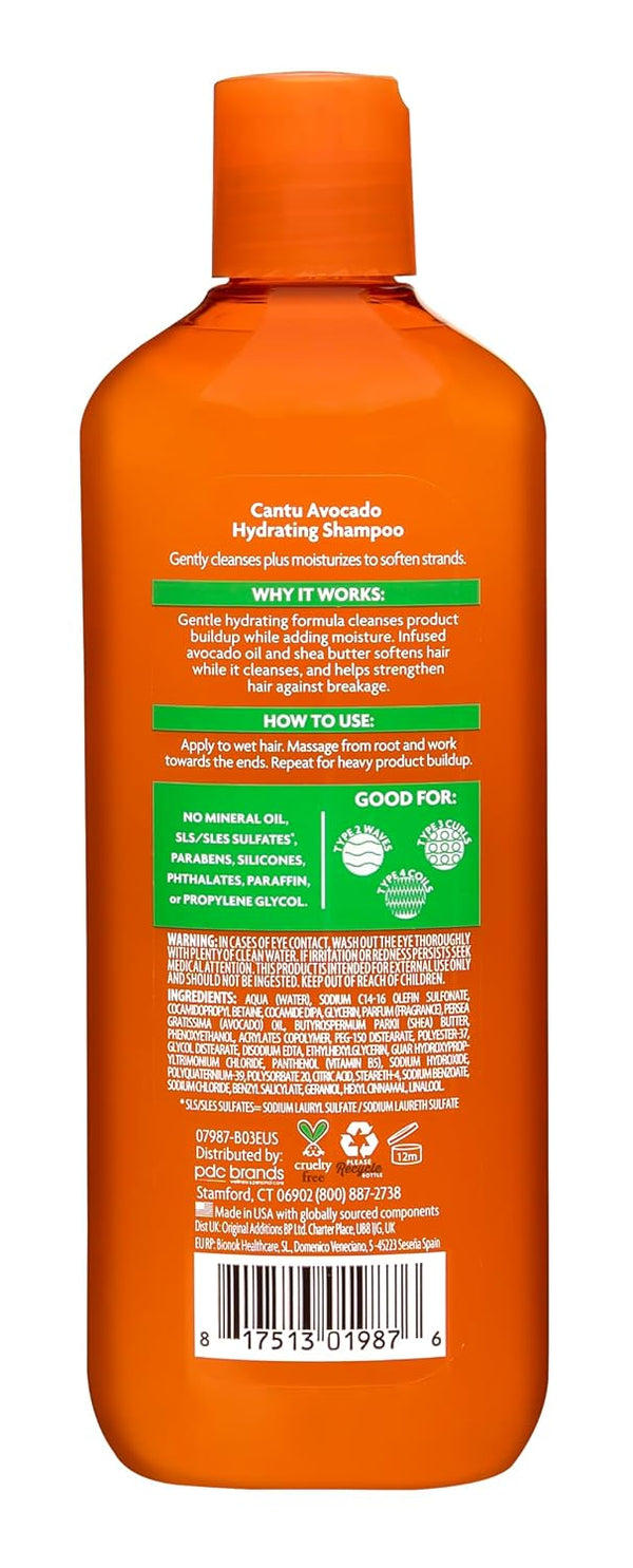 Cantu Avocado Hydrating Shampoo 400ml - Afro Hair Boutique