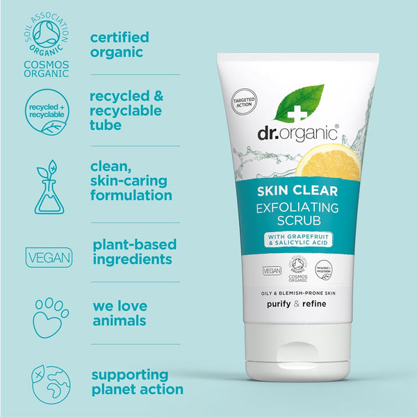 Dr Organic Plus Exfoliating Scrub 150ml