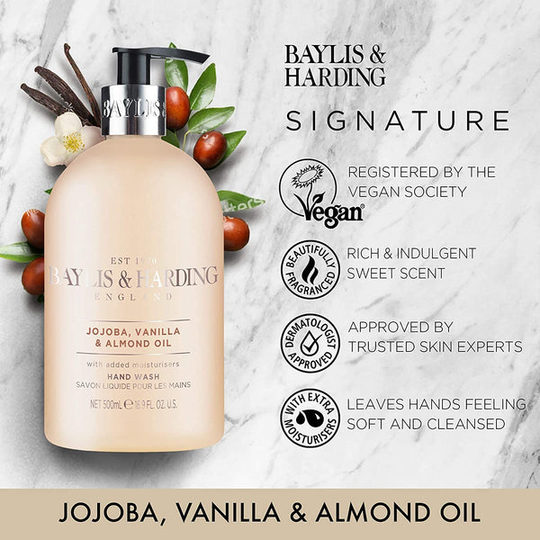 Baylis And Harding Baylis Jojoba Vanilla And Almond Oil Hand Wash 500ml - Afro Hair Boutique