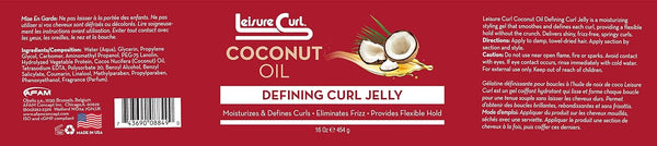 Leisure Curl Coconut Oil Defining Curl Jelly 454g