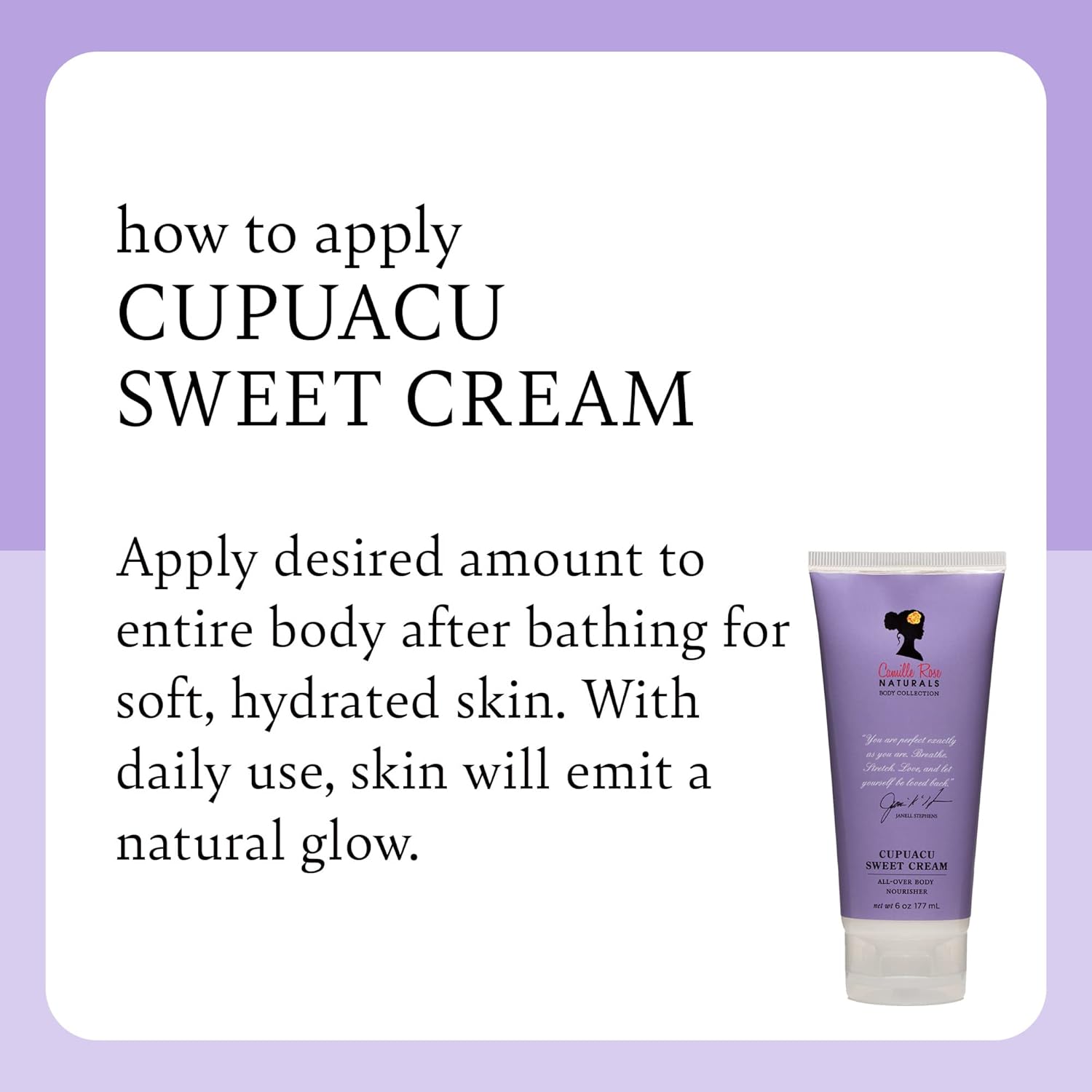 Camille Rose Naturals Cupuacu Sweet Cream 177ml