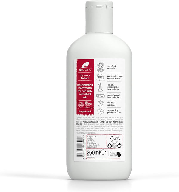Dr Organic Bioactive Skincare Organic Rose Otto Body Wash 250ml - Afro Hair Boutique