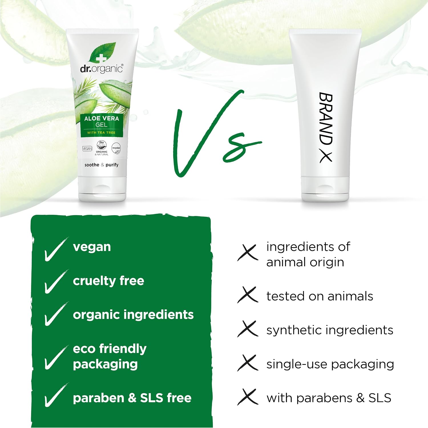 Dr Organic Bioactive Skincare Organic Aloe Vera Gel With Tea Tree And Arnica