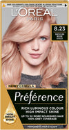 Loreal Paris Preference Permanent Color 8.23 Medium Rose Gold