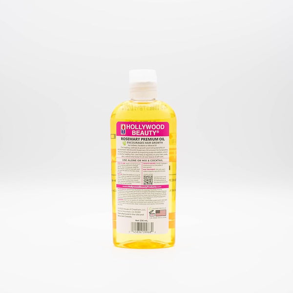 Hollywood Beauty Rosemary Premium Oil 236ml - Afro Hair Boutique