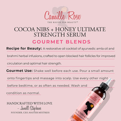 Camille Rose Naturals Cocoa Nibs And Honey Ultimate Strength Serum 240ml