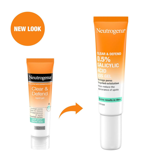 Johnson And Johnson Neutrogena Clear And Defend Oil Free Rapid Gel 15ml - Afro Hair Boutique