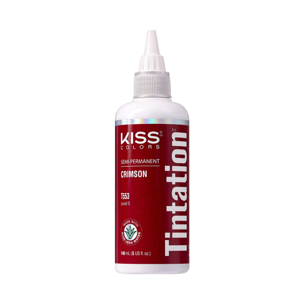 Kiss Products Kiss Colors Tintation Semi Permanent T553 Crimson 148ml - Afro Hair Boutique