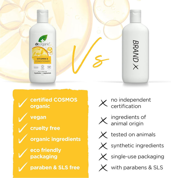 Dr Organic Hydrate And Replenish Vitamin E Conditioner 265ml - Afro Hair Boutique