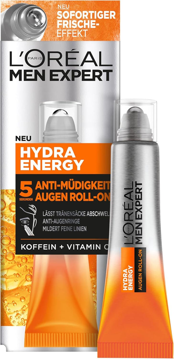 Loreal Paris Men Expert Hydra Energetic Ice Cool Eye Roll On - Afro Hair Boutique