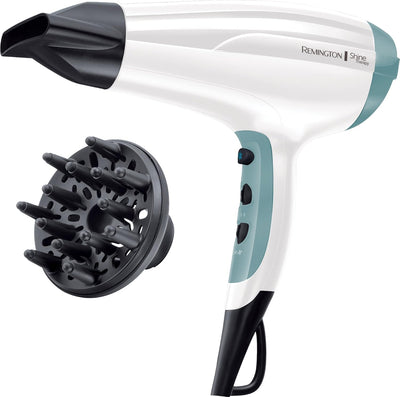 Remington Shine Therapy D5216 Hair Dryer White And Teal