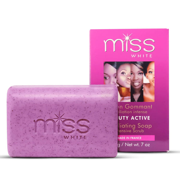 F & W Miss White Beauty Active Exfoliating Soap 200g - Afro Hair Boutique