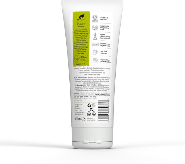 Dr Organic Bioactive Skincare Organic Tea Tree Heel Balm 100ml