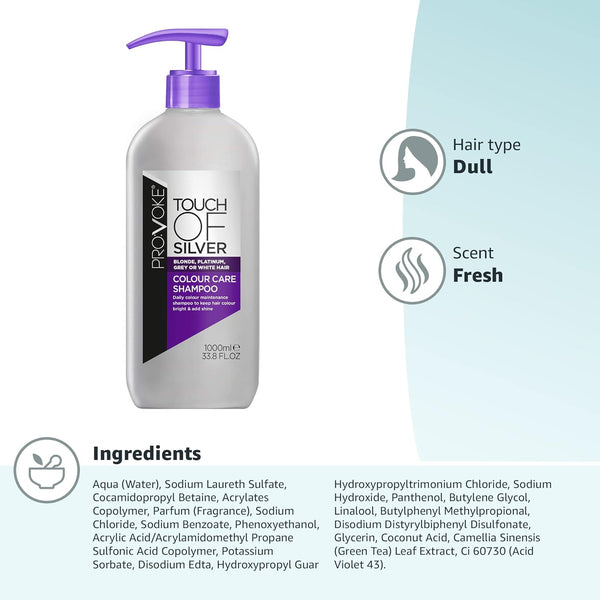 Provoke Touch Of Silver Colour Care Shampoo 200ml / 1000ml - Afro Hair Boutique