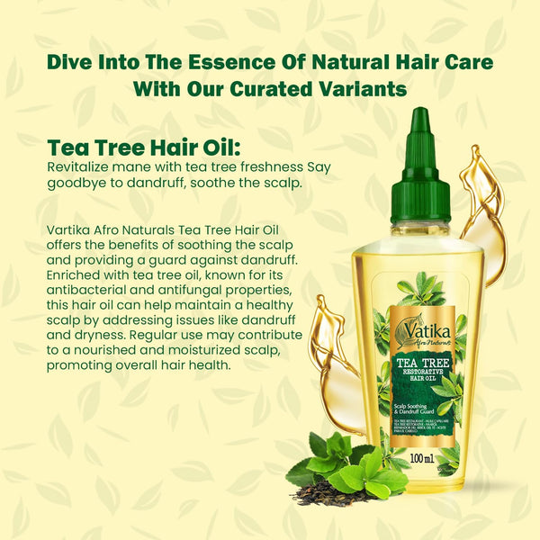 Dabur Vatika Afro Naturals Tea Tree Restorative Hair Oil 100ml