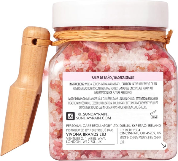 Sunday Rain Rose Bath Crystals 500g
