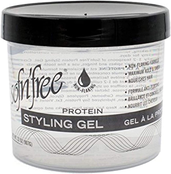 Sof N Free Protein Styling Gel Clear 180ml, 500ml / 907ml