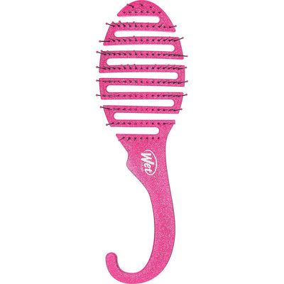 Wet Brush Shower Detangler Brush Pink Glitter