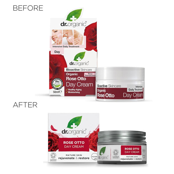 Dr Organic Bioactive Skincare Organic Rose Otto Day Cream 50ml - Afro Hair Boutique