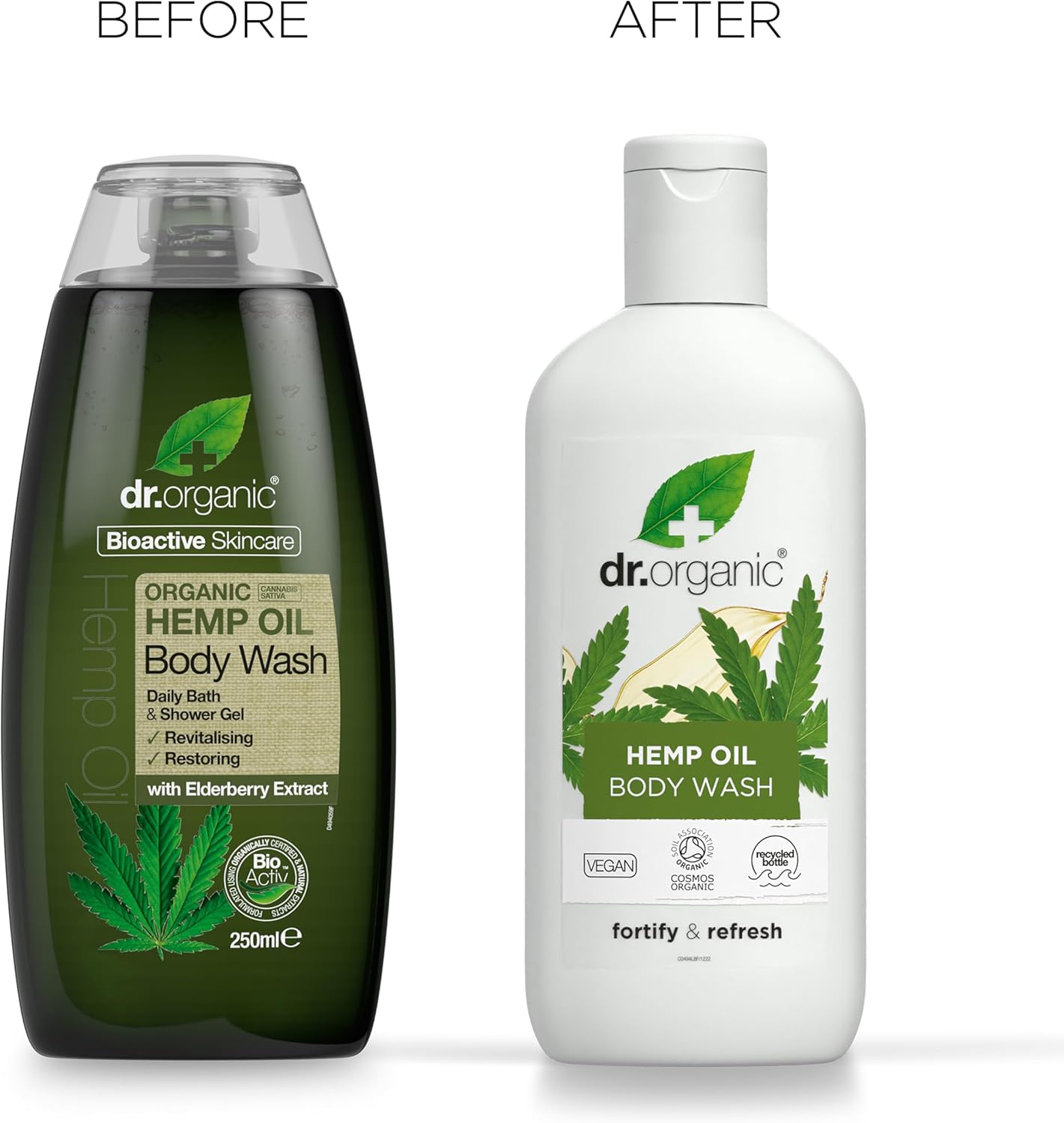Dr Organic Bioactive Skincare Hemp Oil Body Wash 250ml