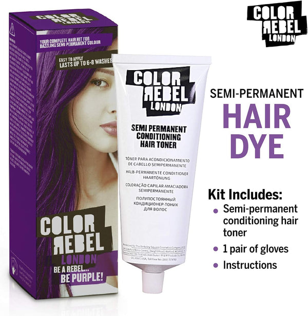 Color Rebel London Be Purple Conditioning Hair Toner 100ml