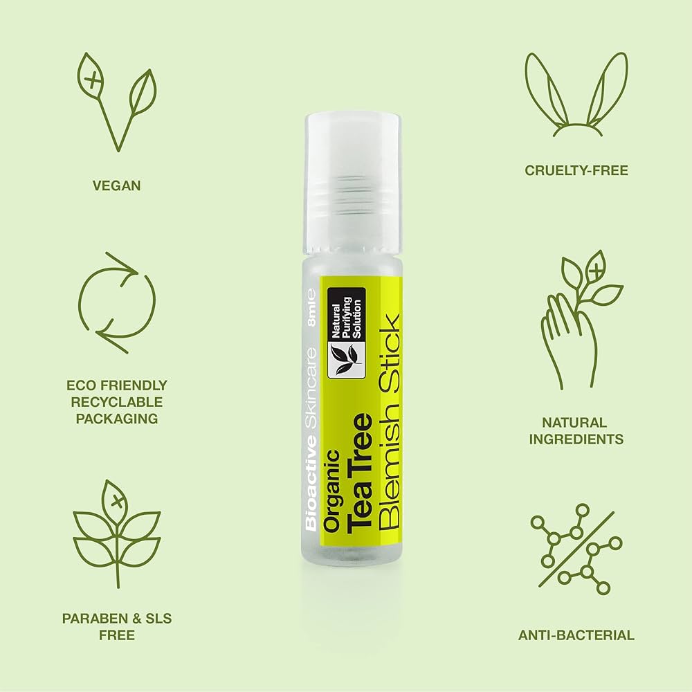 Dr Organic Bioactive Skincare Organic Tea Tree Blemish Stick 8ml
