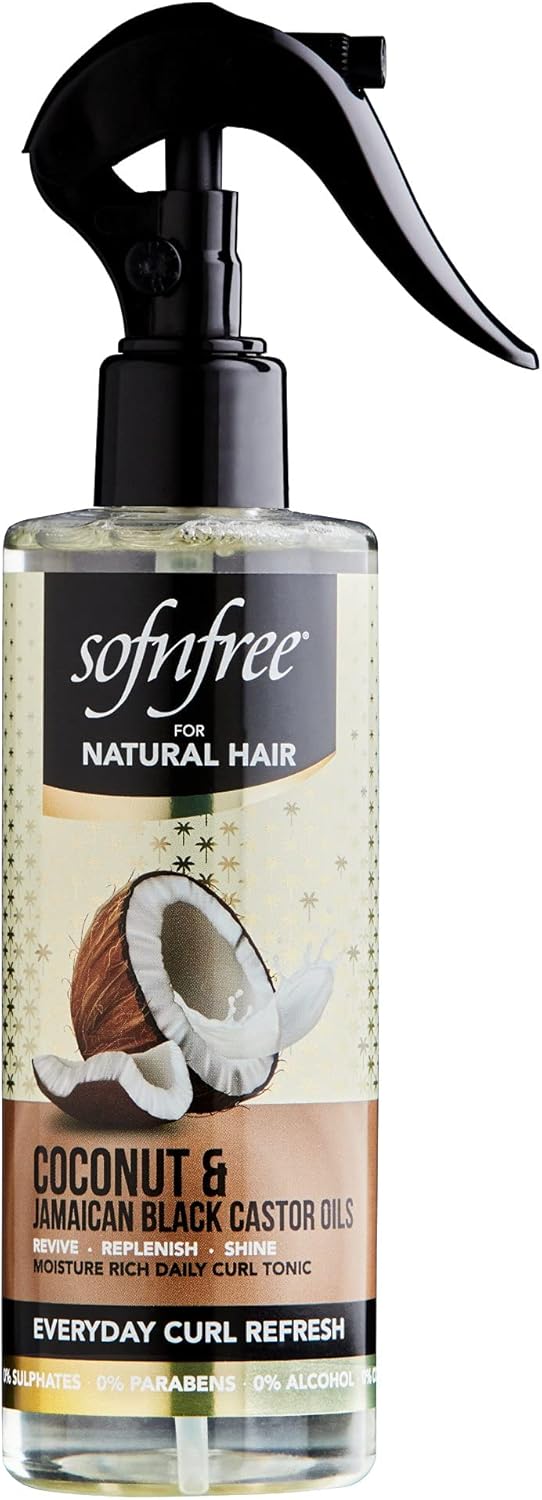 Sof N Free Coconut & Jamaican Black Castor Everyday Curl Refresh 240ml - Afro Hair Boutique