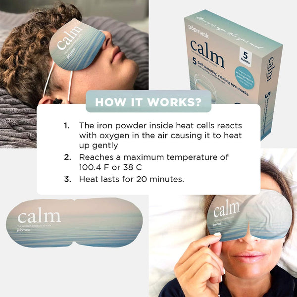 Pop Mask Calm 5 Self Heating Steam Eye Mask