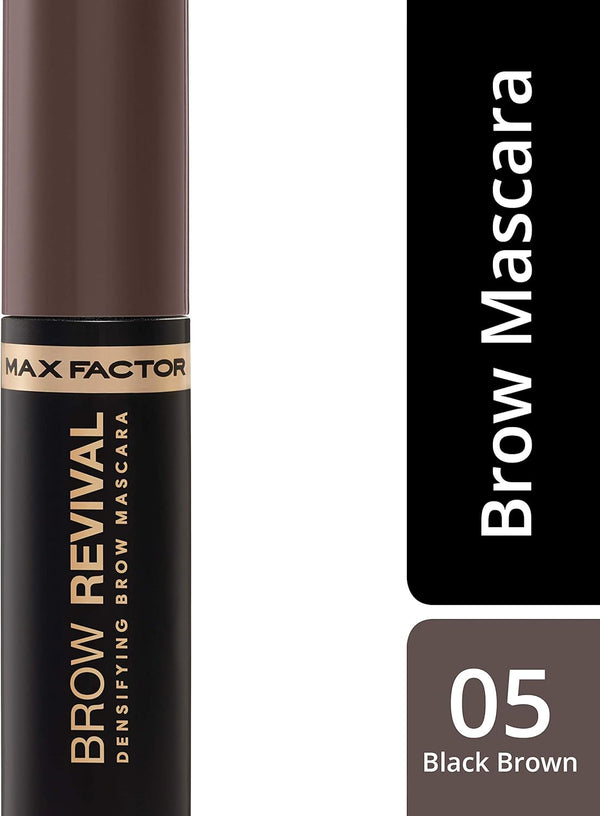 Max Factor Brow Revival Densifying Brow Mascara 005 Black Brown - Afro Hair Boutique
