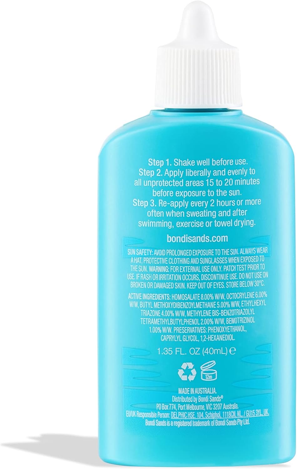 Bondi Sands Hydra UV Protect Face Fluid SPF50 40ml