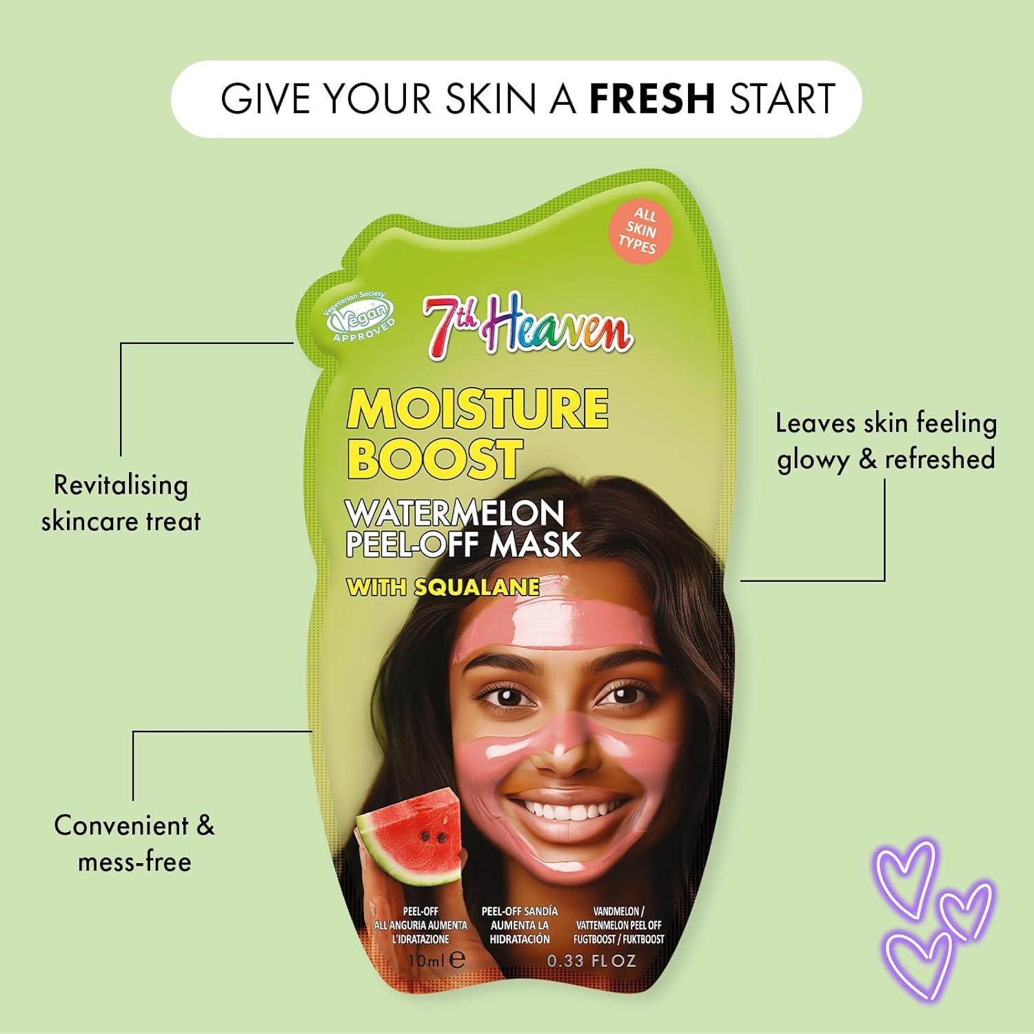 Montagne Jeunesse 7Th Heaven Moisture Boost Watermelon Peel Off Mask