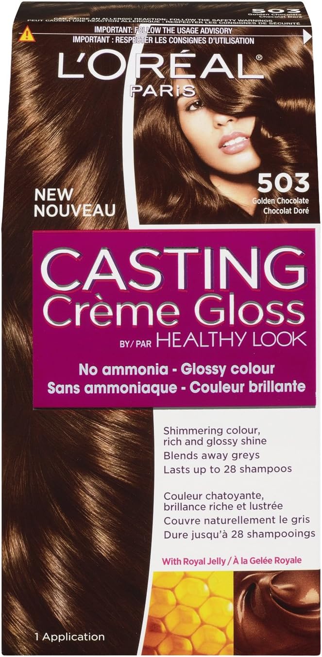Loreal Casting Creme Gloss Conditioning Color 503 Golden Chocolate - Afro Hair Boutique