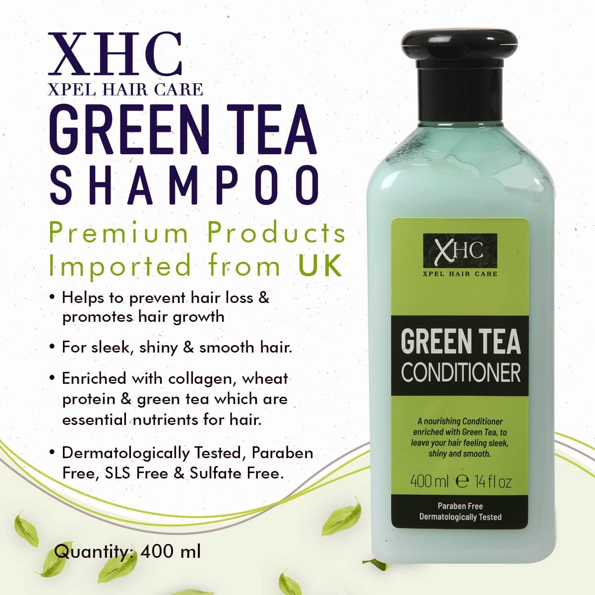 Xpel Hair Care Green Tea Nourishing Conditioner 400ml