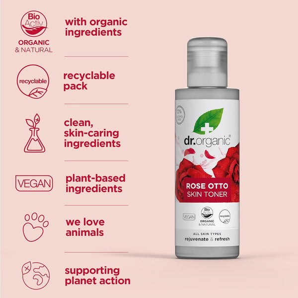 Dr Organic Bioactive Skincare Organic Rose Otto Skin Toner 150ml