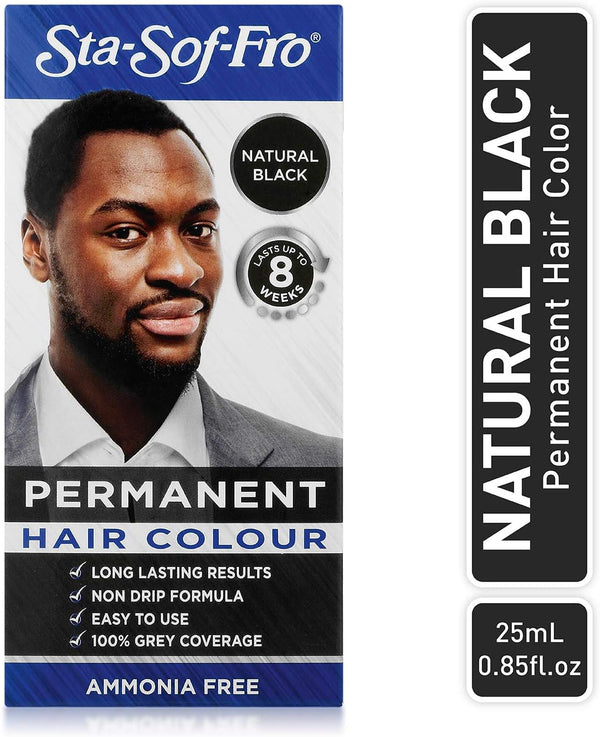 Sta Sof Fro Men Permanent Hair Colour Natural Black - Afro Hair Boutique