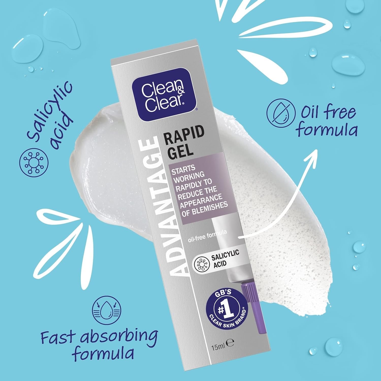 Premium Clean Clear Advantage Fast Action Spot Treatment Gel 15ml