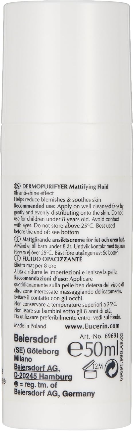 Eucerin Dermo Purifyer Oil Control Mattifying Fluid 50ml